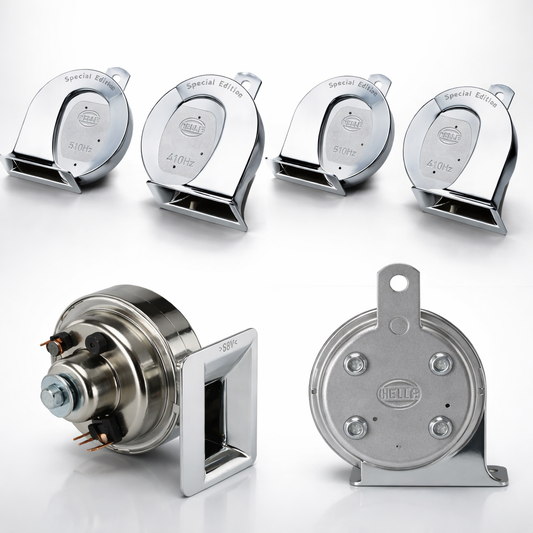 Hella Chrome Trumpet Horn Set